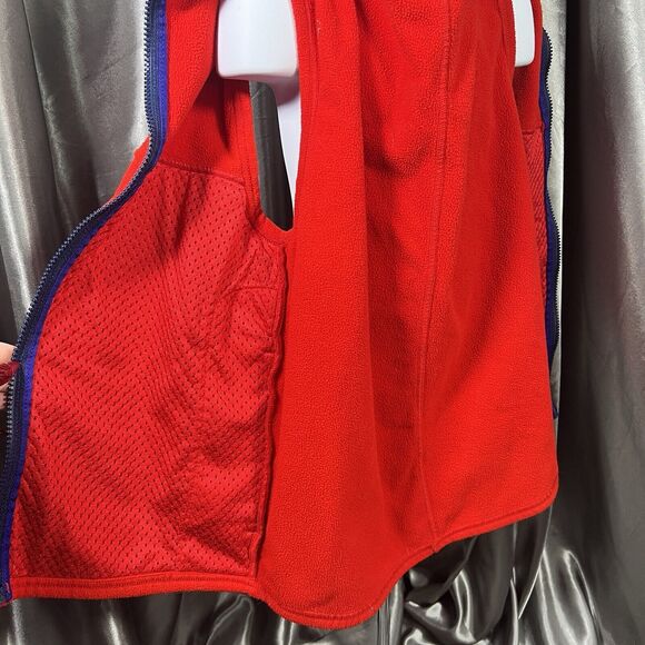 Vintage Patagonia Synchilla Fleece Vest Kids Sz 10 Red Ski Winter Rare Logo 90s - Picture 9 of 14